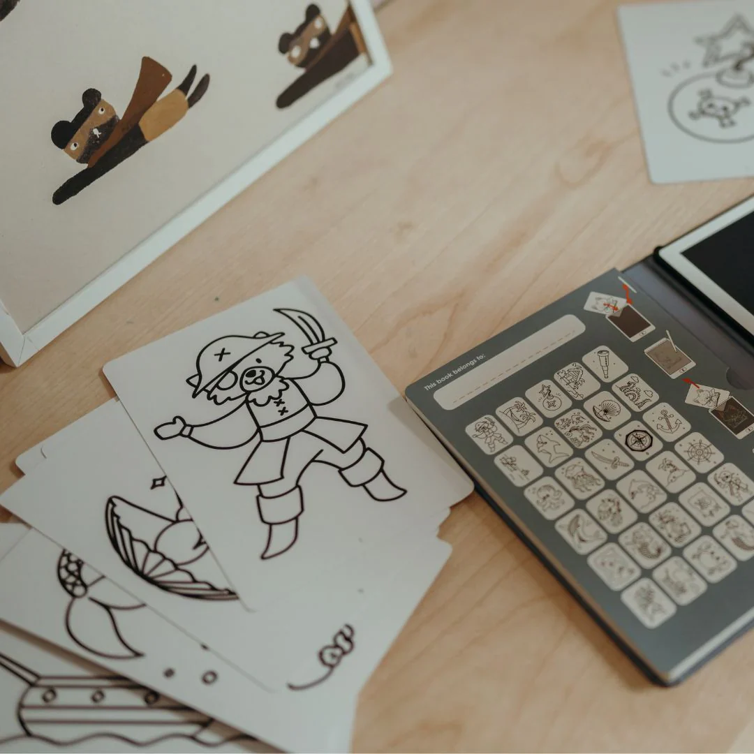 Recharges dessins "Animaux autour du monde" et "Océan et pirates" pour tablette - Kidywolf – Image 4